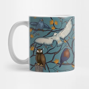 Snowy Owl and Friends Mug